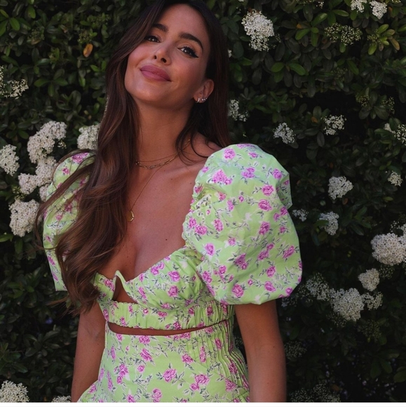 Zara 2 Piece Printed Top & Skirt Bloggers Favorite Size XS - Picture 8 of 12